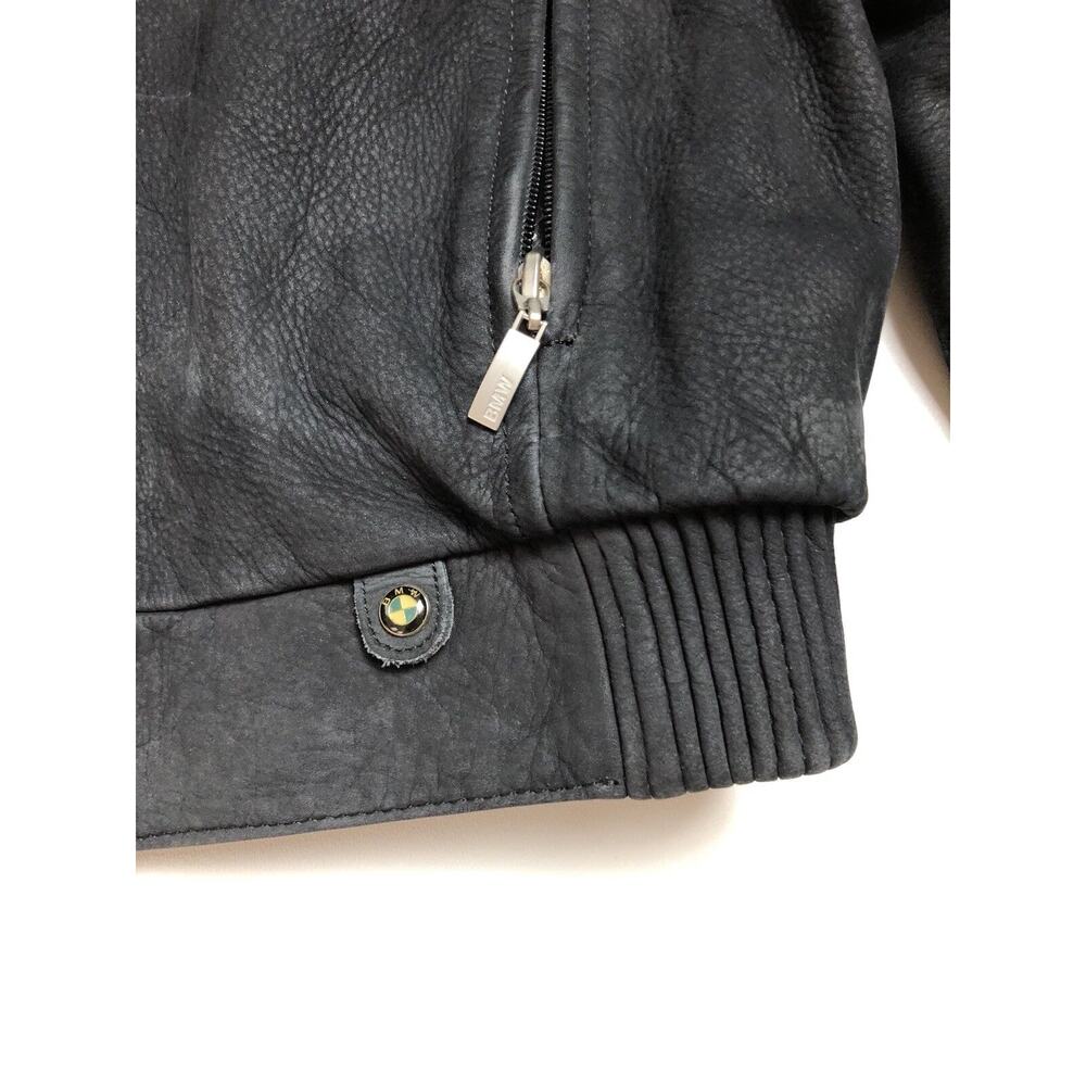 BMW Atlantis 2 Motorcycle‎ Jacket Black Leather Padded Lined Heavy Women's $1100 - Picture 2 of 5
